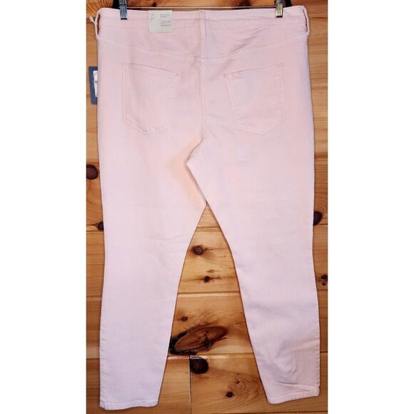 NEW NWT WOMEN 18/34R UNIVERSAL THREAD HIGH RISE SKINNY JEANS PEACH PANTS STRETCH - Picture 11 of 15
